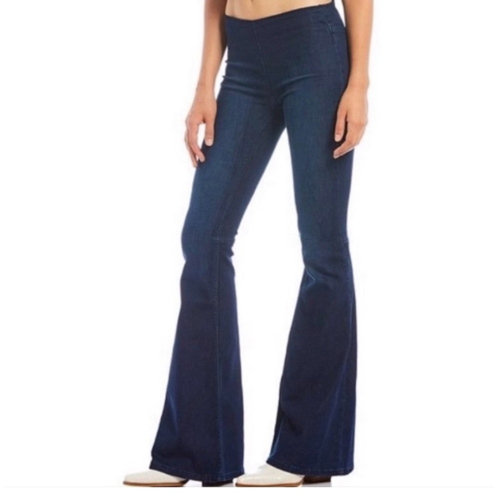We The Free/Free People Penny Pull On Flair Jeans size 30 Boho Coastal Cowgirl - Picture 9 of 16
